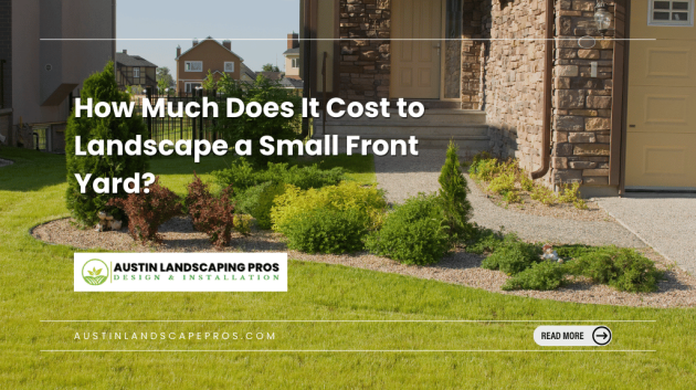 small yard with landscape